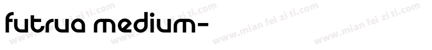 futrua medium字体转换